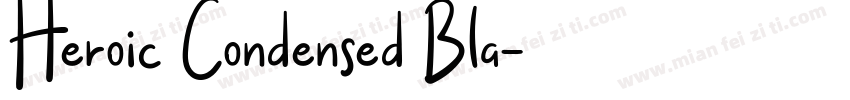 Heroic Condensed Bla字体转换